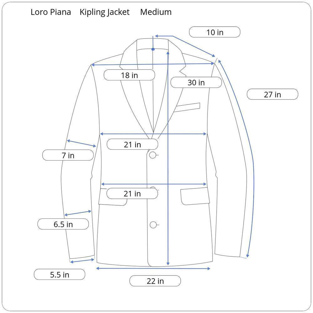 Loro Piana Cashmere Reversible Kipling Jacket Men's Medium - Picture 5 of 13